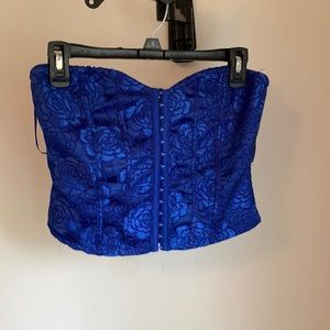 royal blue corset